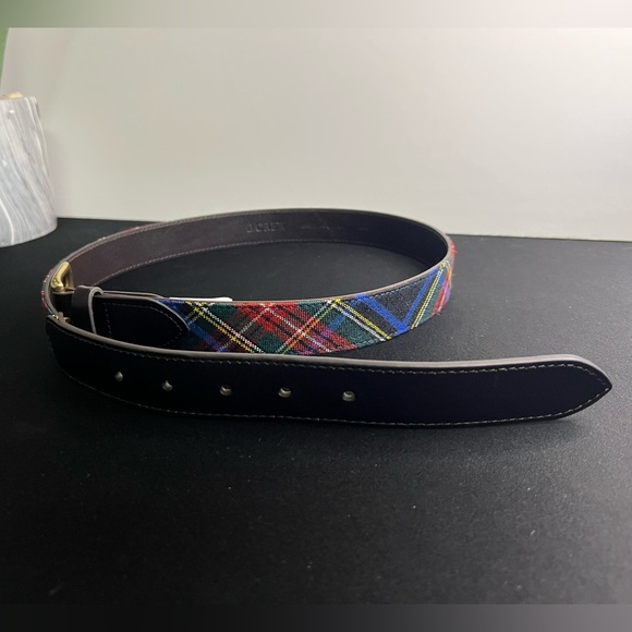 JCREW Preppy Plaid Multicolor Belt - Picture 4 of 7